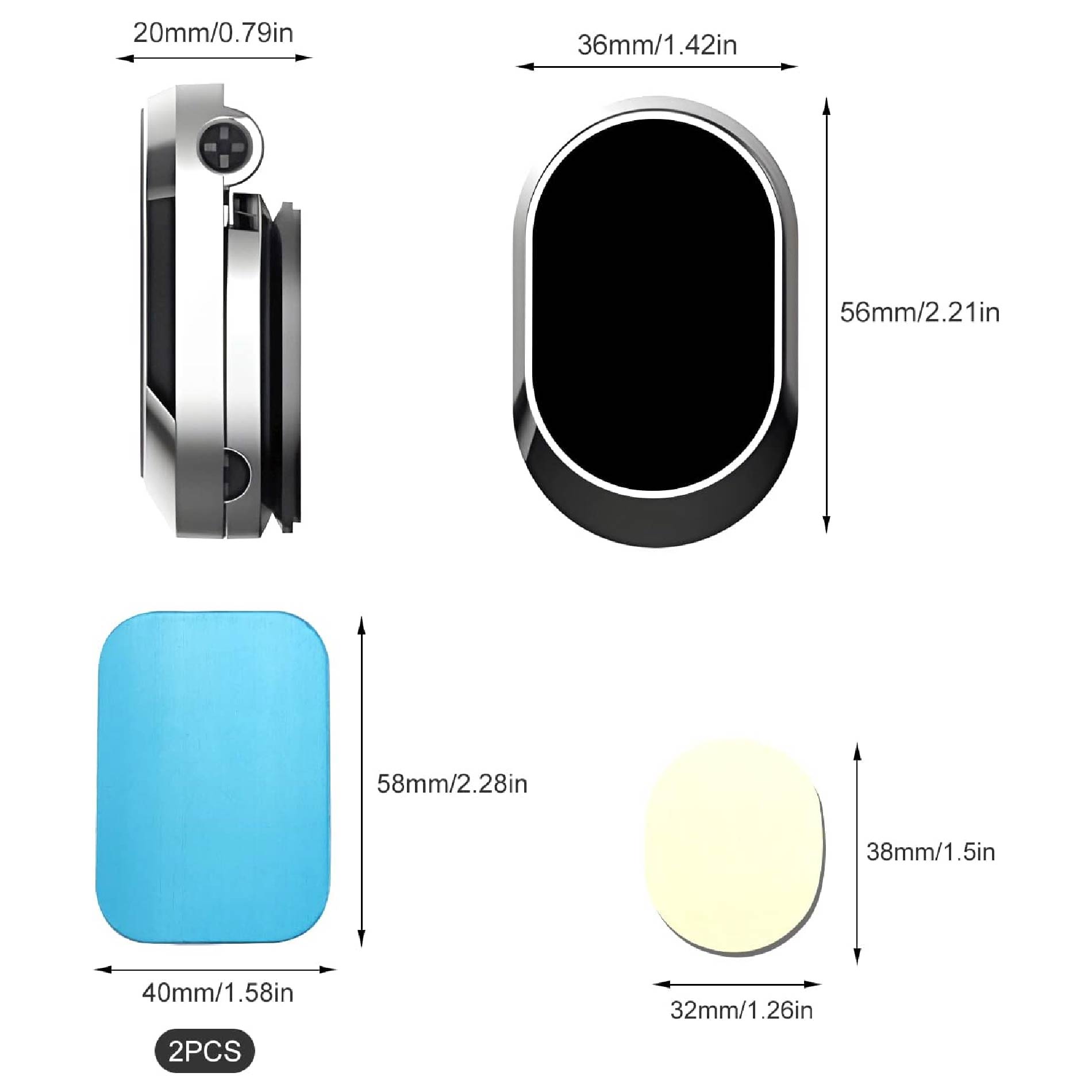 Miniatura 5 de Soporte Porta Celular Magnetico Adhesivo